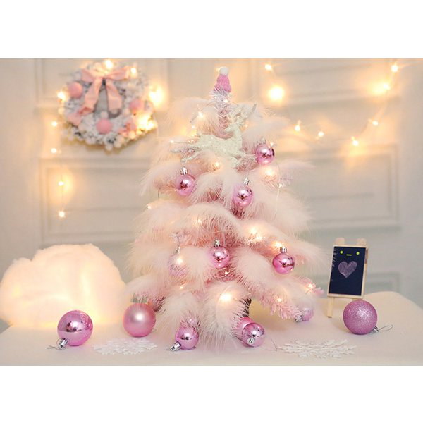 Qoo10 ピンク クリスマスツリーセット 45cm