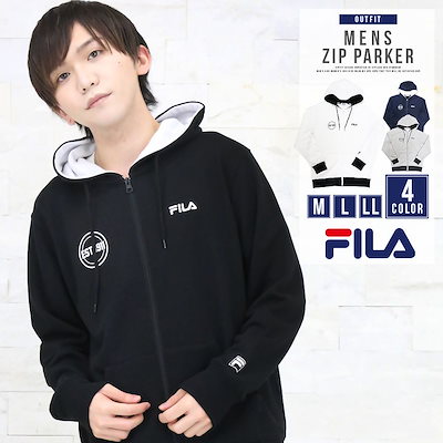 Qoo10 フィラ フィラ Fila パーカー メンズ ブラ メンズファッション