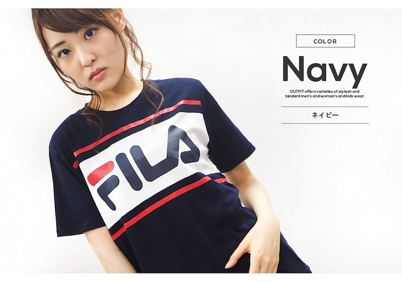 Qoo10 フィラ Fila Tシャツ レディース 半袖 おしゃれ 可愛い 人気 スポーツ ブランド カットソー 女性 トップス シンプル ロゴ 黒 白 紺 青 大人 学生 カジュアル 春