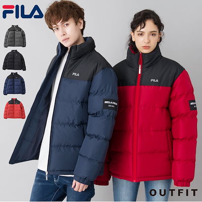 Qoo10 フィラ 中綿ジャケット メンズ Fila フィラ メンズファッション