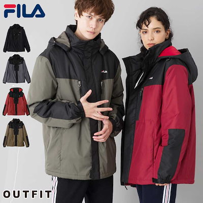 Qoo10 フィラ 中綿ジャケット メンズ Fila フィラ メンズファッション