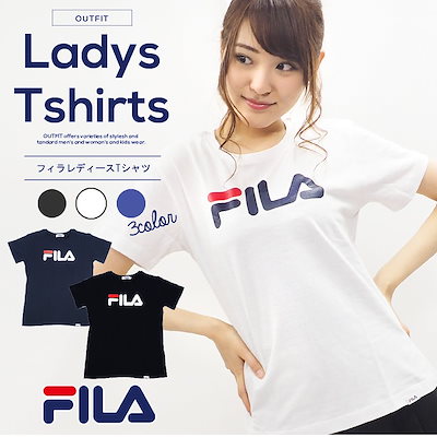 Qoo10 フィラ 送料無料 フィラ Fila Tシャツ レ レディース服