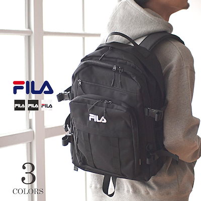 Qoo10 フィラ Fila フィラ スクールリュック メン メンズバッグ シューズ 小物