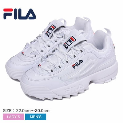 Qoo10 フィラ Fila フィラ スニーカー ディスラプ メンズバッグ シューズ 小物