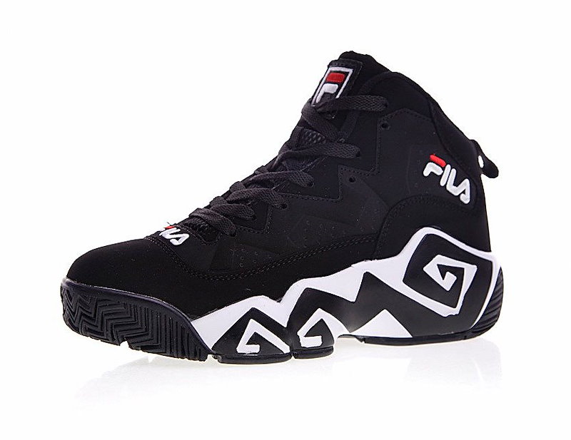 Qoo10 Fila フィラ スニーカー レディース メンズ ユニセックス 黒 ブラック おしゃれ ハイカット Mb 復刻 Jamal Mashburn Fhe102 001