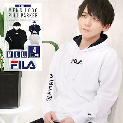 Qoo10 フィラ Fila フィラ パーカー メンズ レデ メンズファッション