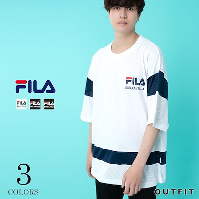 Qoo10 フィラ Fila フィラ メンズ メッシュ切替t メンズファッション