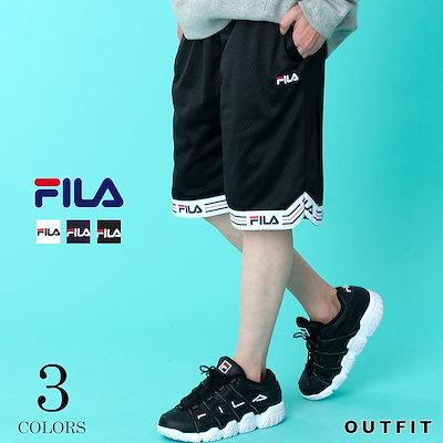 Qoo10 フィラ Fila フィラ メンズ ロゴテープメッ メンズファッション