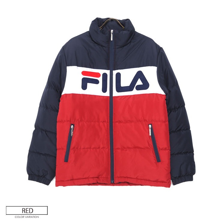 Qoo10] FILA フィラ 切替 中綿 スタンドジ