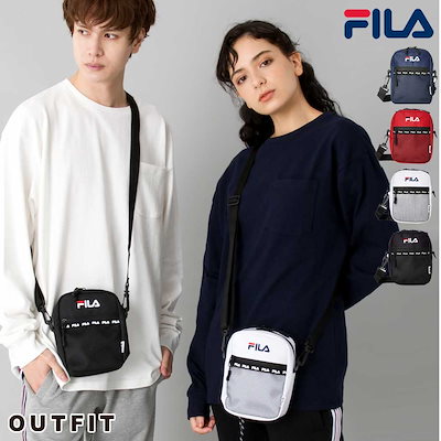 Qoo10 フィラ Fila ミニショルダー メンズ サコッ メンズバッグ シューズ 小物