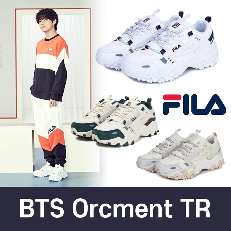 Qoo10 Fila Qoo10最低金額bts着用シューズ送料無料 韓国人気oakmont Tr