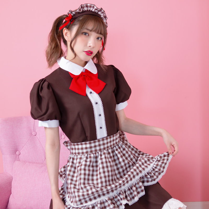 Qoo10 ハロウィン コスプレ メイド 仮装 コスチューム メイド服 衣装 女性 可愛い ギンガムチェック レディース 大人 セクシー ハロウィン 仮装 コスプレ衣装 大きいサイズ 正統派メイド ゴスロリ ゾンビ