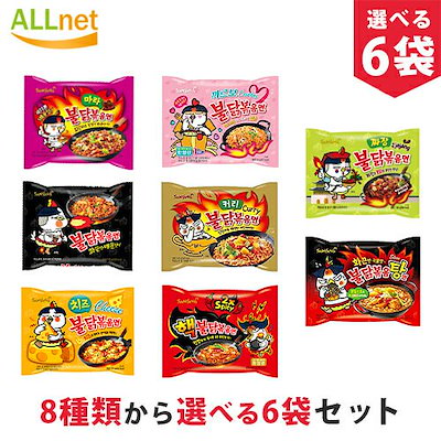 Qoo10 ブルダック炒め麺 お試し6袋セット 食品