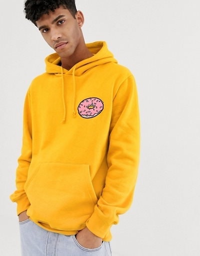 yellow pull and bear hoodie