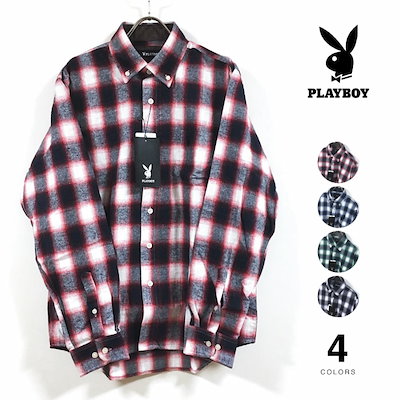 Qoo10 プレイボーイ Playboy プレイボーイ 長袖シャツ メンズファッション