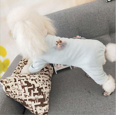 Qoo10 ペット 犬 服 つなぎ ロンパース 綿製 ペット
