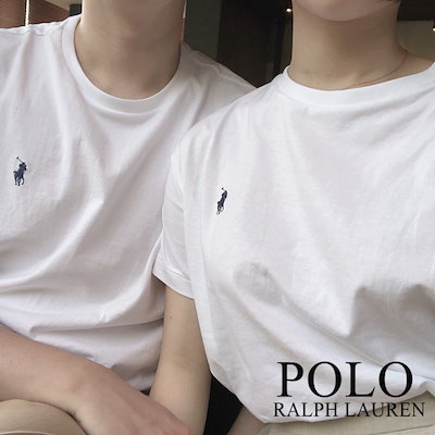 Qoo10 ポロラルフローレン Poloラウンドネック半袖tシャツ人気の メンズファッション