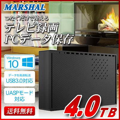 Qoo10 Malex3 Bk テレビ録画対応 外付けハードディスク タブレット パソコン