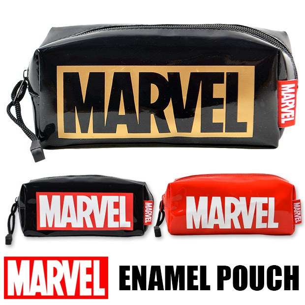 Qoo10 メール便送料無料marvel マーベル ポーチ ペンケース エナメル ポーチ エナメル ペンケース Marvel 文房具 Marvel ペンケース Marvel ポーチ 化粧ポーチ メイクポーチ