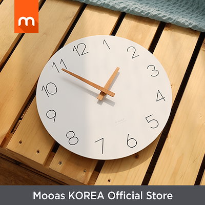 Qoo10 ムアス Mooasフラット壁掛け時計コレクション 家具 インテリア