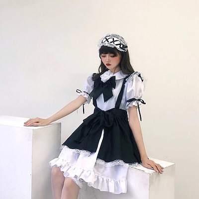 Qoo10 メイド服ロリータアニメ可愛い女装ワンピー レディース服