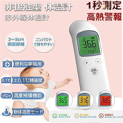 Qoo10 メガ割体温計 非接触子供大人額温度計幼児 美容 健康家電