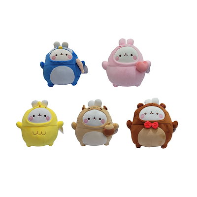 Qoo10 Molang Animal モルランと動物友達 韓国 ぬいぐるみ 人 おもちゃ 知育