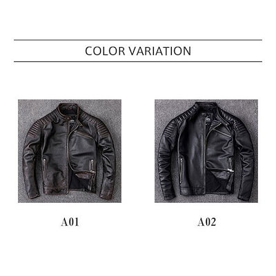 ファッションの ライダースジャケットメンズシングル革ジャン本革レザージャケットブランドバイク防風ブ トップス Www Mb2raceway Com