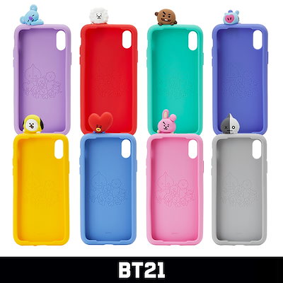 Qoo10 ラインフレンズ Bt21シリコンスマホケース Kpop