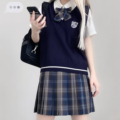 Qoo10 ライン入り ケーブル Vネック ニットセ レディース服