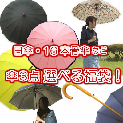 Qoo10 ランキング受賞選べる福袋傘 1 1 1 バッグ 雑貨
