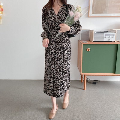 Qoo10 リアルココ リリーフラワーロングワンピース 秋ver レディース服