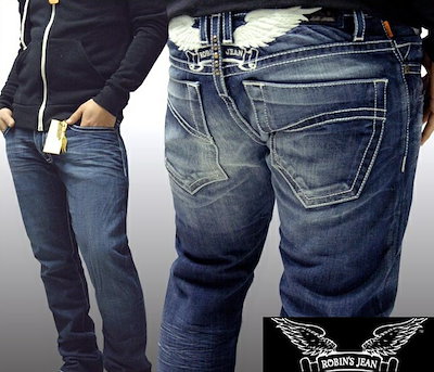 49 割引爆売り レオンロビンズジーンメンズデニムストレートパンツrobinsjeanベーシックdarkwashwing110safariサファリleonレオンオーシャンズ掲載ハイブラン パンツ メンズファッション Urbanfarminginstitute Org