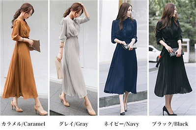 Qoo10 ロング ワンピース パーティードレス レ レディース服