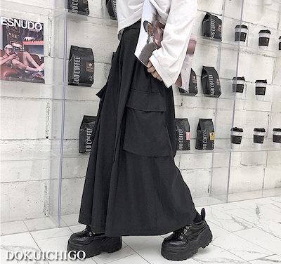 Qoo10 ワイドパンツ モード系 レディース カー レディース服