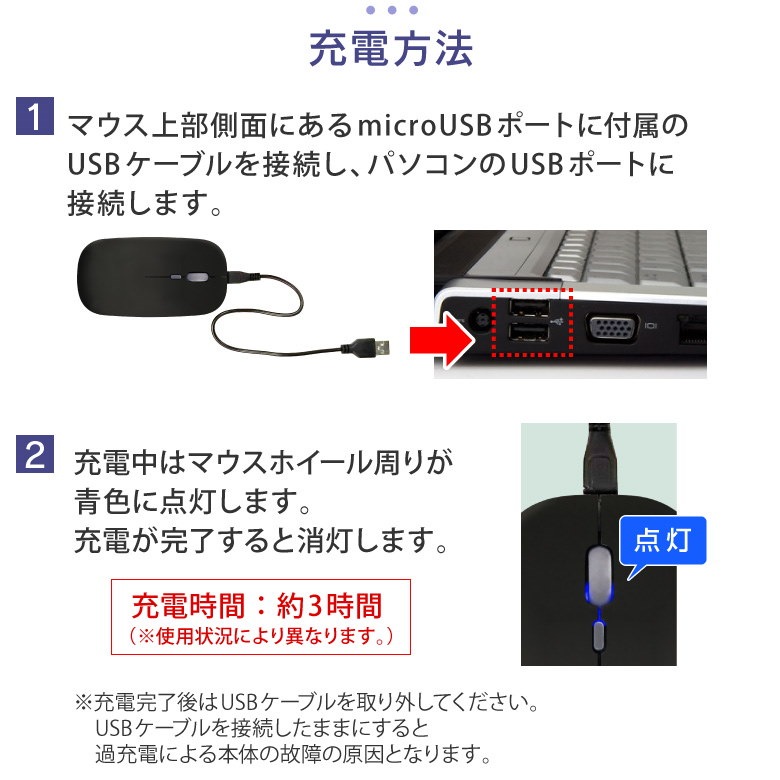 Qoo10 ワイヤレスマウス 無線マウス 充電式マウス 充電式 光学式 電池交換不要 静音 静音マウス シンプル マウス ワイヤレス 無線 1600dpi コンパクト 軽量 バッテリー内蔵 Usb