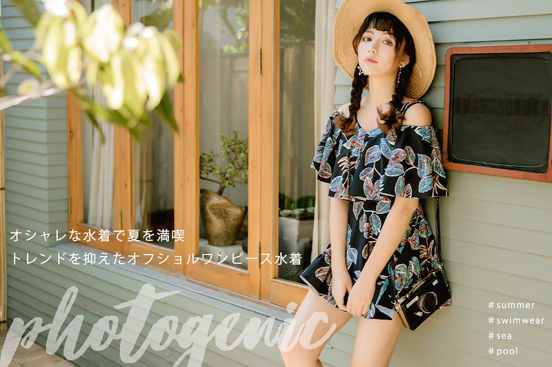 Qoo10 ワンピース水着 体型カバー水着 大きいサ