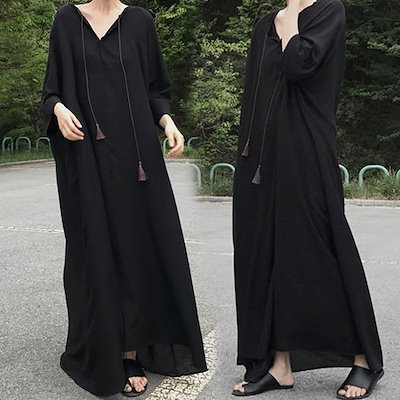 Qoo10 ワンピース レデイース ロング丈 長袖 レディース服 Qoo10 ワンピース レデイース ロング丈 長袖 レディース服