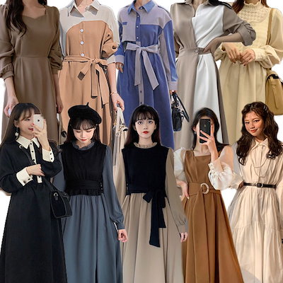 Qoo10 ワンピース 韓国ファッション レディース レディース服