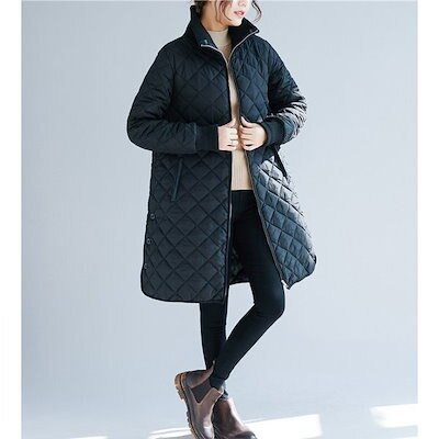 クーポン対象外 アウター 中綿コートレディースミディアム丈秋冬キルティングコートアウター厚手暖かいお洒落体型カ Www Desalvocontracting Com