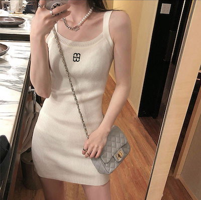 Qoo10 キャミワンピース ミニスカート 美ボディ レディース服