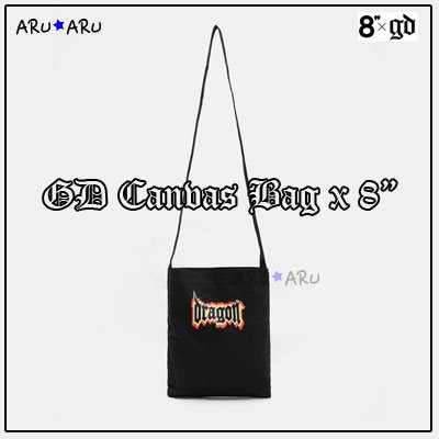 Qoo10 Dragon Logo Canvas Bag G Dragon キャンバスバッグ 8 バッグ 雑貨