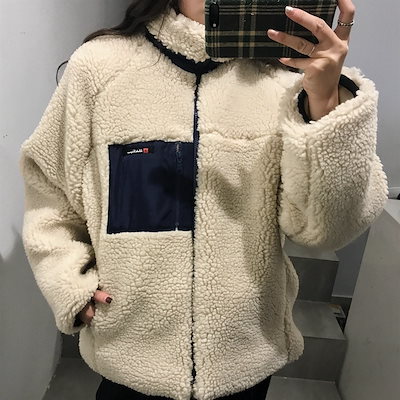 Qoo10 人気 売れ筋 もこもこボアフリース アウ レディース服