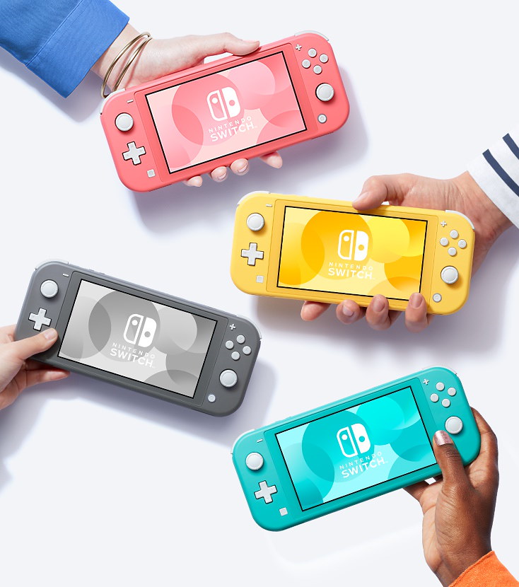 Qoo10 送料無料 Nintendo Switch Lite ニンテンドースイッチ ライト 本体 ターコイズ グレー イエロー