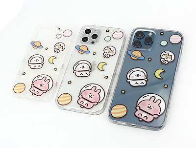 Qoo10 即納カナヘイの小動物ピスケとうさぎ宇宙ア スマホケース 保護フィルム