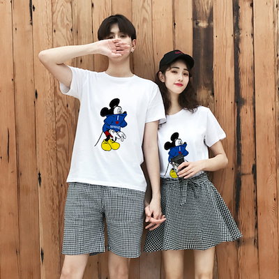 Qoo10 ペアルック Tシャツ レディース レディース服