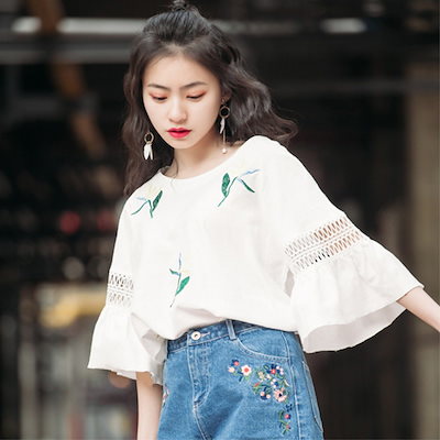 Qoo10 可愛い 夏服 韓国ファッション レディース服