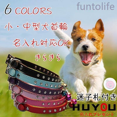 Qoo10 名入れ対応首輪犬猫名前入中型犬小型犬迷子 ペット