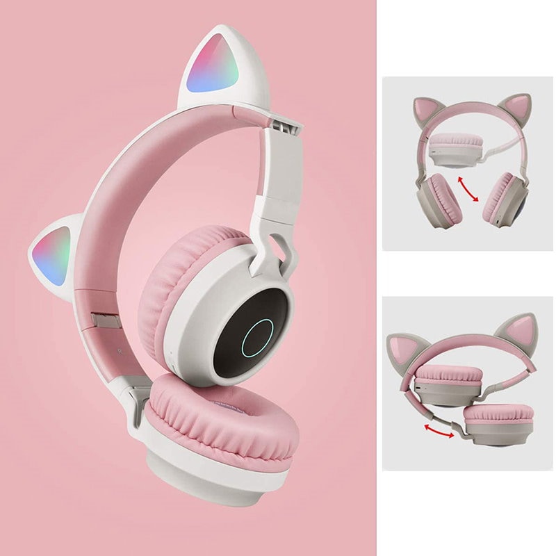 Qoo10 猫耳ヘッドフォンス Bluetooth