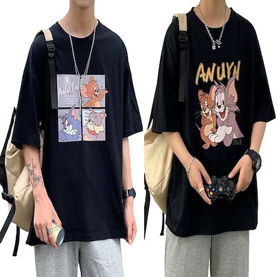 Qoo10 夏服トムとジェリー 半袖 Tシャツ ゆっ メンズファッション